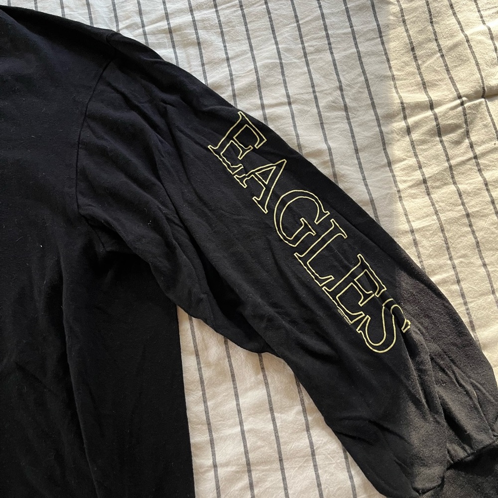 Black Long Sleeve Eagles Graphic Tee - Picture 5 of 6